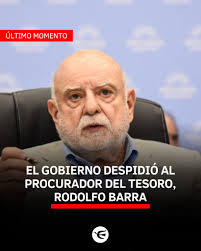 🔴 El gobierno de la Nación despidió al Procurador del Tesoro, Rodolfo  Barra, debido a varios puntos que dejaron molestos al oficialismo. La gota  que rebalsó el vaso habría sido un dictamen