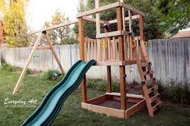 Diy Kids Outdoor Playset Projects The Garden Glove Playset Outdoor Swing Set Diy Wooden Swing Set