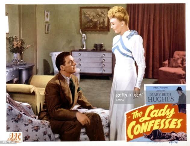 The Lady Confesses, lobbycard, Hugh Beaumont, Claudia Drake, 1945. News  Photo - Getty Images