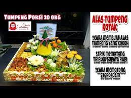 Cara Membuat Alas Tumpeng Kotak Kreasi Alas Tumpeng Papan Tumpeng Youtube In 2021 Ukiran Buah Buah