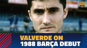 Más tarde, valverde pasó a tener un largo período como entrenador, incluso a cargo de los tres clubes. Ernesto Valverde Looks Back At His Debut For Barca As A Player Youtube