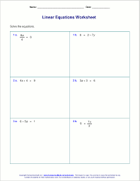 For example 2 1/3 means the mixed number 2 + 1/3. Free Worksheets For Linear Equations Grades 6 9 Pre Algebra Algebra 1