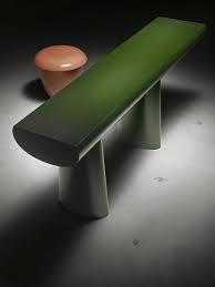 Aldo Bakker Pink Stool And Green Table 2015 For Karakter Copenhagen Urushi Production Sergej Kirilov Photo Copyright Eri Green Table Table Table Design