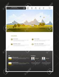 Adjust layout & planting plan 3. Creative Website Design Template With Countryside Landscape Vector Royalty Free Cliparts Vectors And Stock Illustration Image 61942509
