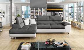 Couchgarnitur limo l form mit schlaffunktion couch polster sofa wohnlandschaft. Mirjan24 Ecksofa Cotere Eckcouch Mit Kaufland De