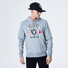 Buy the latest las vegas raiders sweatshirts for men, women, and kids at the official shop of the nfl. Las Vegas Raiders Hoodie Bedruckt In Grau New Era Cap Co