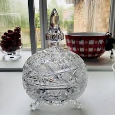 Free shipping on orders over $25 shipped by amazon. Vintage Candy Covered Large Crystal Dish Bowl Beautiful Prims Shows Color Ornate Pattern Footed Dish Ornate Cut Crystal Pattern Elegant Carol S True Vintage And Antiques