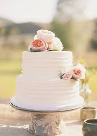 Simple Two Tier White Wedding Cakes Simple Wedding Cake White Wedding Cakes Peony Cake