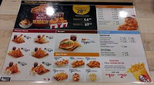 Adapaun info menu kfc dan harga di malaysia 2017 bisa anda lihat di bagian bawah tulisan ini. Kfc Malaysia Takeaway Breakfast And Midnight Menu Price And Calorie Content Visit Malaysia