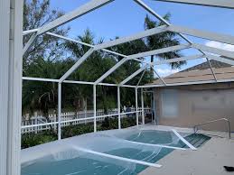 Rather the poster had hired a contractor to screen in his under roof lanai and was a bit concerned with the how the contractor did the work! How To Repair The Top Of The Pool Screen Enclosure