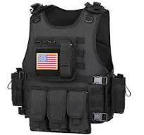 Las mejores ofertas en Chaleco Militar Negro | eBay