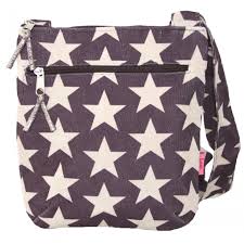 Plum Stars | Messenger Bag
