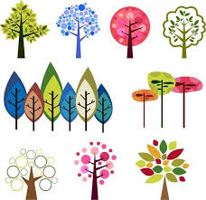 Trees Design With Colorful Flat Illustration Free Vector In Adobe Illustrator Ai Folk Art Flowers Vector Free Flat Illustration