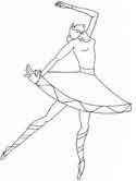 Ballet dancer coloring pages free free princess coloring pages. Ballet Dancing Coloring Pages