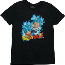 It was released for the playstation 2 in december 2002 in north america and for the nintendo gamecube in north america on october 2003. Dragon Ball Super Chibi Ssgss Goku Vegeta T Shirt