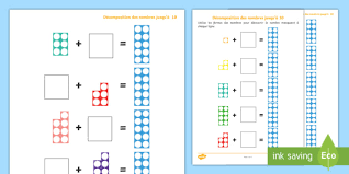 Counting to 10 in more than one language, including local first peoples language or languages. Feuille D Exercice Decomposition Des Nombres Jusqu A 10