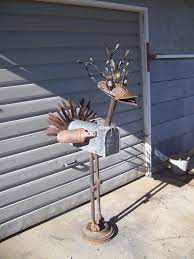 Mail Box Yard Art Junk Art Scrap Metal Art Welding Art Junk Art