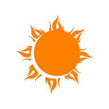 Sun Logo Icon Vector Illustration A Sunshine Element Of Yellow S Sun Logo Logo Icons Vector Illustration