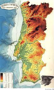Mapa político de portugal →. Mapa Fisico De Portugal Geoblogue