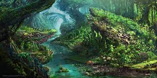 Artstation Mysterious Forest Ashok Dass Fantasy Landscape Forest Backdrops Landscape Scenery