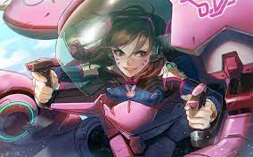 Download Wallpapers Dva Art 4k Cyber Warrior Overwatch Besthqwallpapers Com Overwatch Wallpapers Overwatch Overwatch Fan Art