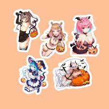 5pcs. Ecchi Halloween Hentai Anime Lewd Girls Skateboard Laptop Stickers |  eBay