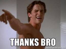 Thank you for beingthere even when things get crazy! 100 Thank You Memes Images And Funny Thanks Meme Pics Christian Bale Like4like Sr1