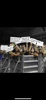 All y'all in the front that had signs didn't get picked to go