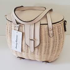 Tommy bahama wicker, rattan basket satchel bag/purse/bag w/ adjustable strap. Tommy Bahama Bags Tommy Bahama Leather Rattan Basket Crossbody Bag Poshmark