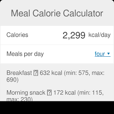meal calorie calculator omni