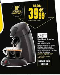 Slightly roasted arabic beans for one of the finest coffees in the world! Offre Machine A Dosettes Senseo Chez Cora