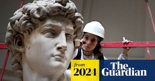 Dust is everywhere': rare glimpse of how Michelangelo's David is kept clean 