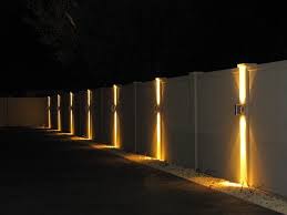 Garden Fence Lighting Ideas In 2020 Backyard Lighting Fence Lighting Fence Design
