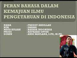 View tugas bahasa indonesia.pdf from communicat mkdu4107 at universitas terbuka. Tugas 2 Mata Kuliah Bahasa Indonesia Youtube