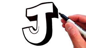How To Draw The Letter J In Graffiti Style - Easy! - Youtube