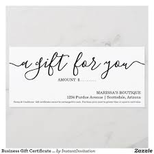 Business Gift Certificate Simply Right Zazzle Ca Business Gifts Printable Gift Certificate Printing Business Cards