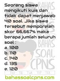 We did not find results for: Kemampuan Numerik Berhitung Nalar Jumlah Soal Soal Tes Cpns Asn Tes Intelegensia Umum Tiu Bahassoalcpns