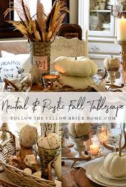 Look to this autumnal beauty from green wedding shoes as inspiration. Follow The Yellow Brick Home Neutral And Rustic Fall Tablescape Follow The Yellow Brick Home