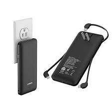 Power bank with plug in accordance with your requirements. 10000 Mah Portable Charger Power Bank Ultra Slim External Battery Pack With Built In Ac Plug Type C Cable Micro External Battery Pack Ac Plug Portable Charger