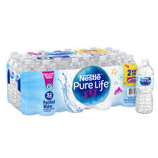Nestle Pure Life Purified Water 16 9 Fl Oz Plastic Bottled Water Pack Of 32 Walmart Com In 2021 Nestle Pure Life Nestle Water Pure Products