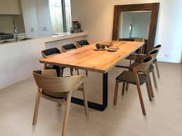 King Dining Table Metal Loop Legs Rounded Corners Dining Tables Gumtree Australia Bayside Area S Slab Dining Tables Timber Dining Table Dining Room Table