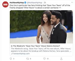 The weeknd wrote and produced the song with producers max martin and oscar holter. The Weeknd Is Clinging To The Past And The Fame Of Selena Gomez