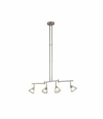 Portfolio 4 Light Brushed Stainless Steel Fixed Track Light Kit Mini Pendant 22011613918 Ebay