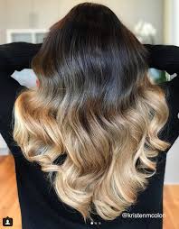 Blonde Balayage On Dark Hair Kristenmcolon Dark Roots And Light Ends Balayage Hair Hair Color Blon Blonde With Dark Roots Dark Roots Hair Brown Blonde Hair