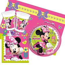 Minnie wants to host a dinner party. Minnie Mouse Party Tableware Pack For 8 Buy Online In Andorra At Andorra Desertcart Com Productid 103111657