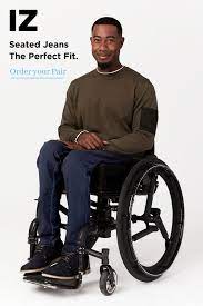 Seated Jeans Men Men Wheelchair Fashion Adaptive Clothing