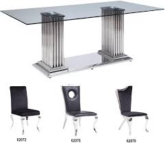 Check spelling or type a new query. Amazon Com Acme Furniture Dining Table Stainless Steel Clear Glass Home Kitchen