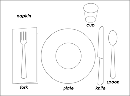 Table setting diagram for kids. A Proper Place Setting Table Setting Diagram Place Setting Template Basic Table Setting