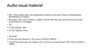 The return of the king 2003, motion picture, imagine films, auckland, nz. Harvard Referencing Style