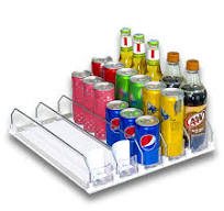 Amazon.com: Fully Assembled Drink Beverage Fridge Organizer ...